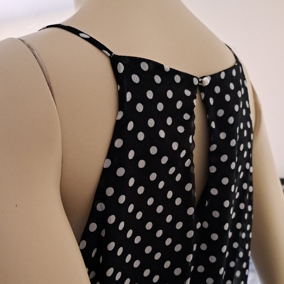 No Boundaries Black and White Polka Dot Midi Dress - Picture 8 of 12